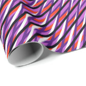 Paarse moiré Stripes - Optische illusie - Abstract Cadeaupapier (Rol Hoek)