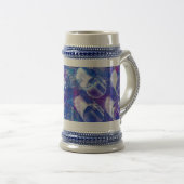 Paarse Mok van de cirkels Beer Stein (Voorkant rechts)