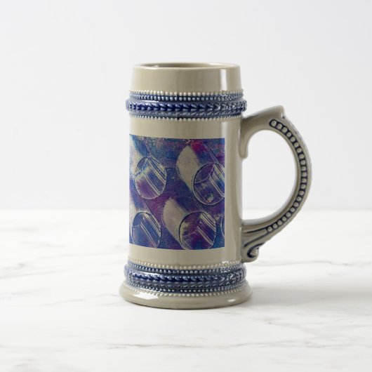 Paarse Mok van de cirkels Beer Stein (Rechts)