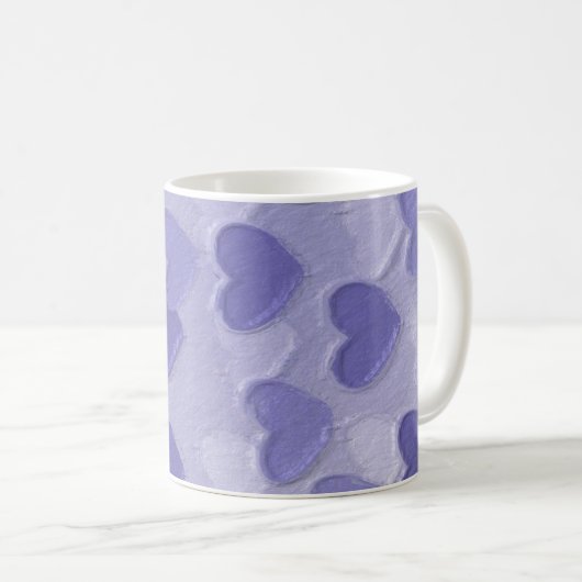 Paarse mok van het hart (Voorkant rechts)