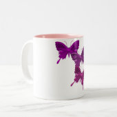 Paarse Mok voor het ontwerpen van vlinders (Voorkant links)