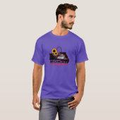 Paarse MOKAN Badlanders Heren Tri-Blend T-shirt (Voorkant volledig)