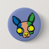 Paarse Monk Puppy Button (Voorkant)