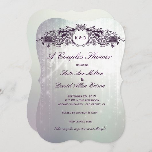 Paarse monnikskoepelschoen in het Frans Kaart (Voorkant / Achterkant)