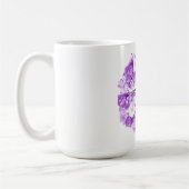 Paarse monochrome Mok met bridesmaïde koffie (Links)
