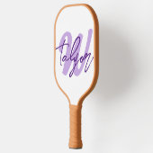 Paarse monogram aangepaste naam en initiaal pickleball paddle (Links)