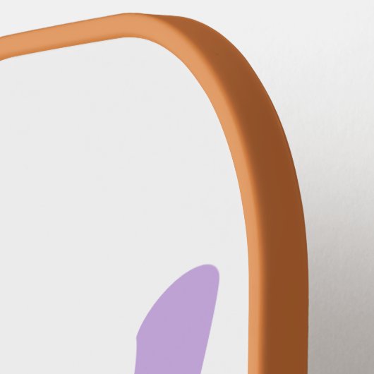 Paarse monogram aangepaste naam en initiaal pickleball paddle (Links Detail)