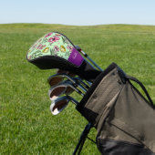 Paarse monogram Bloedtuin Golfheadcover (Insitu)