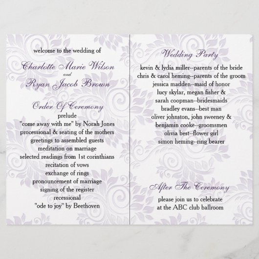 paarse monogram gevouwen Weddenschap (Achterkant)