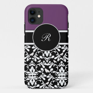 Paarse Monogram iPhone 5 Hoesjes