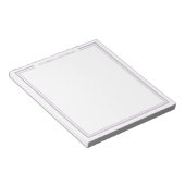 Paarse Monogram Notitieblok (Schuin)
