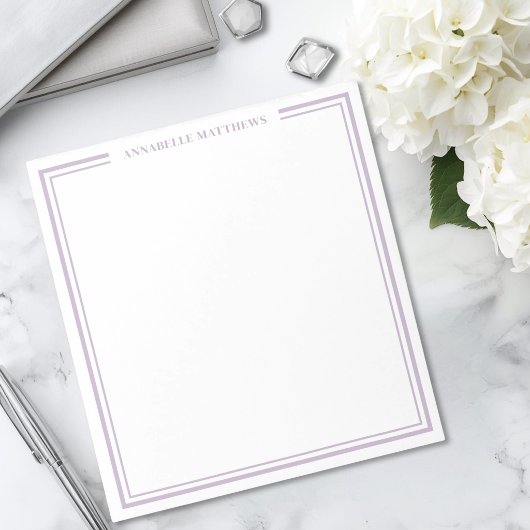Paarse Monogram Notitieblok