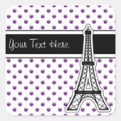 Paarse Monogram Stickers (Voorkant)