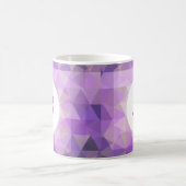 Paarse monogram stijl koffiemok (Center)