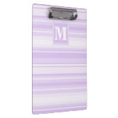 Paarse monogram strepen klembord (Rechts)
