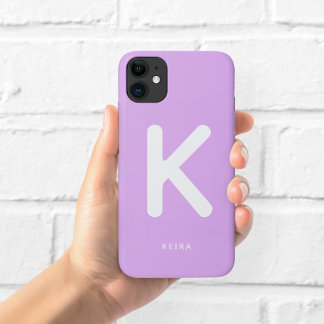 Paarse Monogram Telefoonhoes Case-Mate iPhone Case