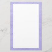 Paarse monogram weeshuis briefpapier (Achterkant)