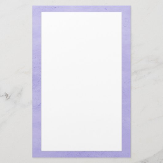 Paarse monogram weeshuis briefpapier (Achterkant)