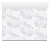 paarse monogram zitkaart (Binnen Horizontaal (Onder))