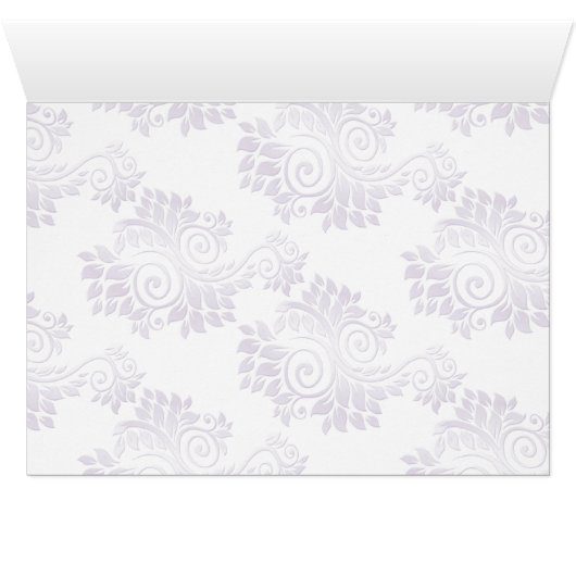 paarse monogram zitkaart (Binnen Horizontaal (Onder))