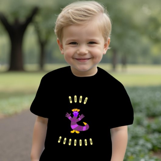 Paarse monster baby T-shirt