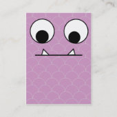 Paarse monster - Chubby Visitekaartje (Achterkant)