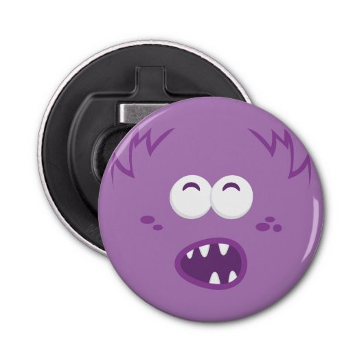 Paarse Monster Face Bottle Opener (Voorkant)
