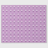Paarse monster Face Gift Wrap Cadeaupapier (Vlak)