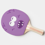 Paarse Monster Face Ping Pong Paddle Tafeltennisbatje (Zijkant)