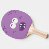 Paarse Monster Face Ping Pong Paddle Tafeltennisbatje (Zijkant)