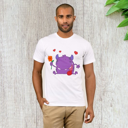 Paarse Monster In Liefde Mannen T-shirt