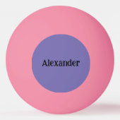 Paarse Monster Personaliseer Ping Pong Ball (Achterkant)