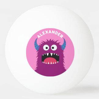 Paarse Monster personaliseren Pingpongbal