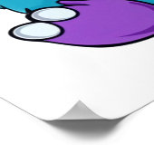 Paarse monster poster (Hoek)