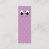 Paarse Monster - Skinny Mini Visitekaartje (Achterkant)