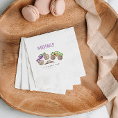 Paarse Monster Trucks Bash Verjaardag Servet