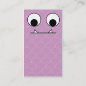 Paarse monster - Zakelijk Visitekaartje (Achterkant)