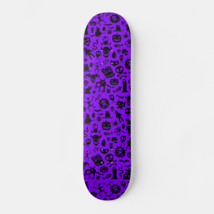 Paarse Monsters Skateboard Deck