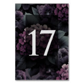 Paarse Moody Bloementafel 17 Kaart (Achterkant)