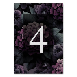 Paarse Moody Floral Kaart