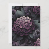 Paarse Moody Floral Kaart (Achterkant)