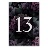 Paarse Moody Floral Kaart (Achterkant)