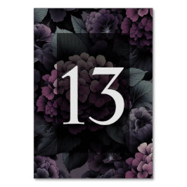 Paarse Moody Floral Kaart