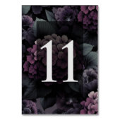 Paarse Moody Floral Kaart (Achterkant)