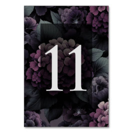 Paarse Moody Floral Kaart