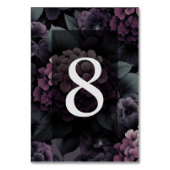 Paarse Moody Floral Kaart (Achterkant)