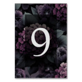 Paarse Moody Floral Kaart (Achterkant)