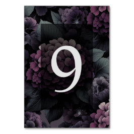 Paarse Moody Floral Kaart