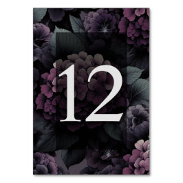 Paarse Moody Floral Kaart