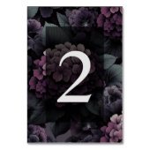 Paarse Moody Floral Kaart (Achterkant)